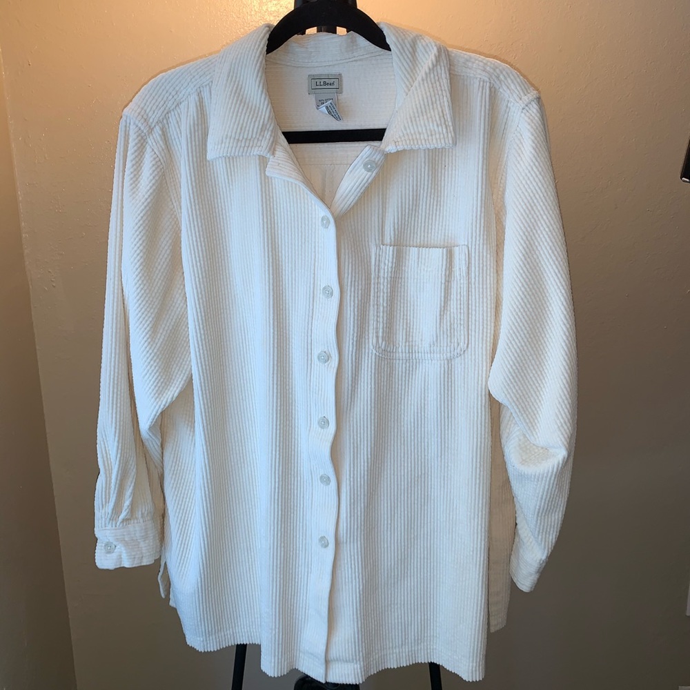 Oversized vintage corduroy button down